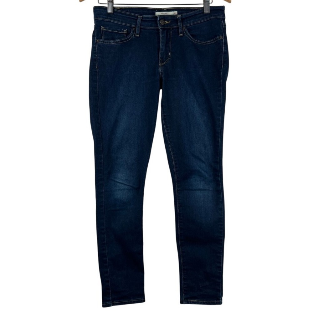 Levis‎ 711 Skinny Jeans Dark Wash Denim Classic Style Womens Size 28